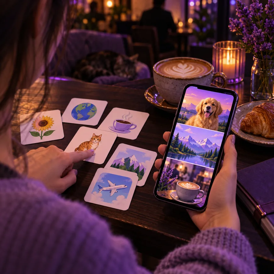 Exemple de création publicitaire pour une application d’apprentissage